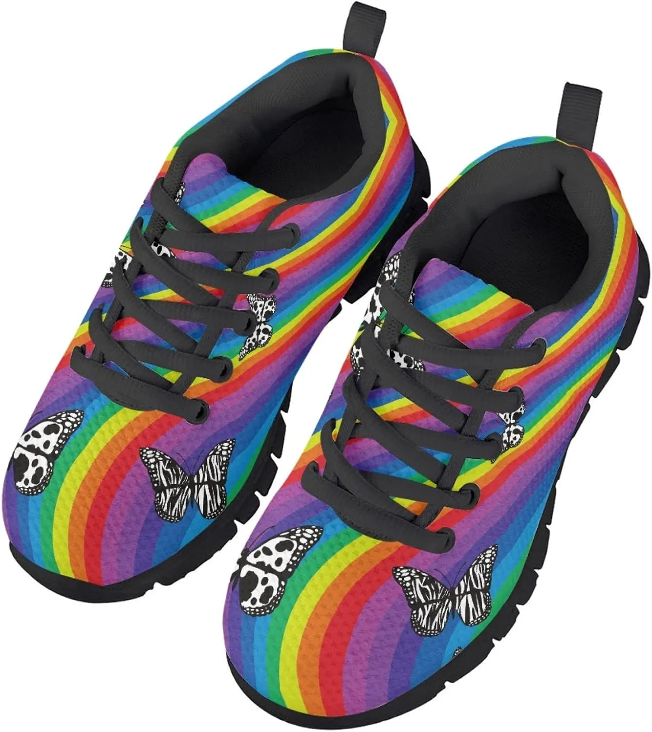 SYtrade Kids Girls Lightweight Tennis Running Sports Athletic Sneakers Lace-Up Shoes