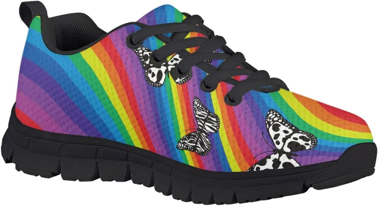 SYtrade Kids Girls Lightweight Tennis Running Sports Athletic Sneakers Lace-Up Shoes