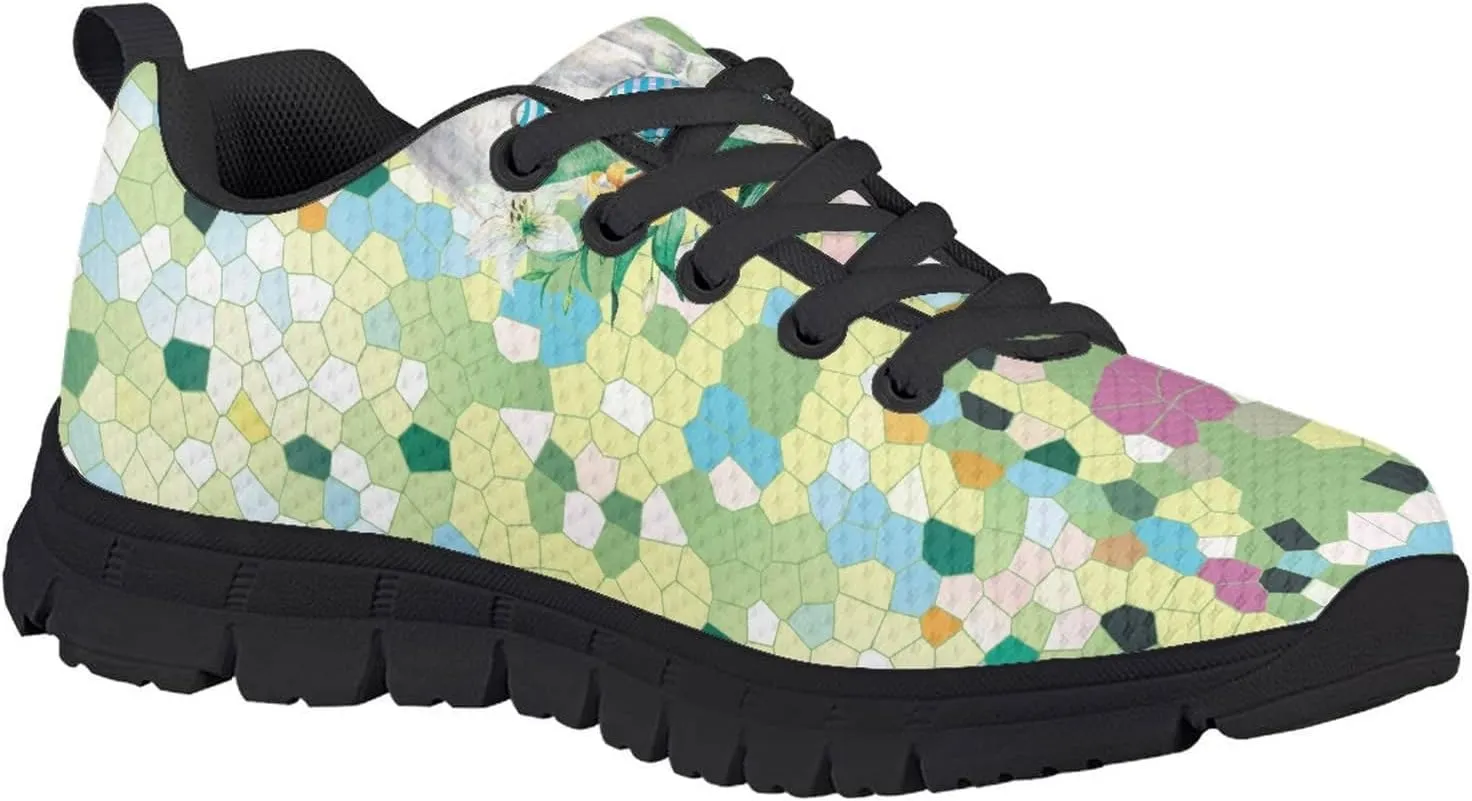 SYtrade Kids Girls Lightweight Tennis Running Sports Athletic Sneakers Lace-Up Shoes