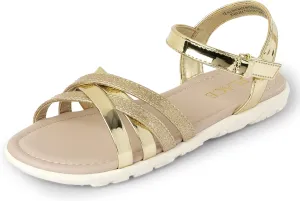 The Children's Place Girls Flat Sandals with Adjustable Ankle Strap