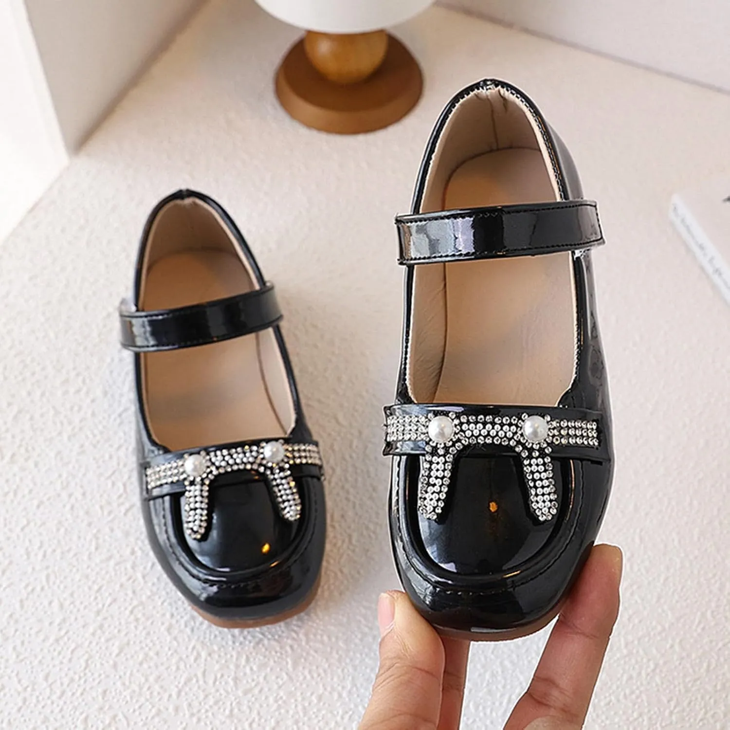 Toddler Girls Sandals French Girls Leather Shoes Spring New Children's Princess Shoes Soft Sole Stylish Performance