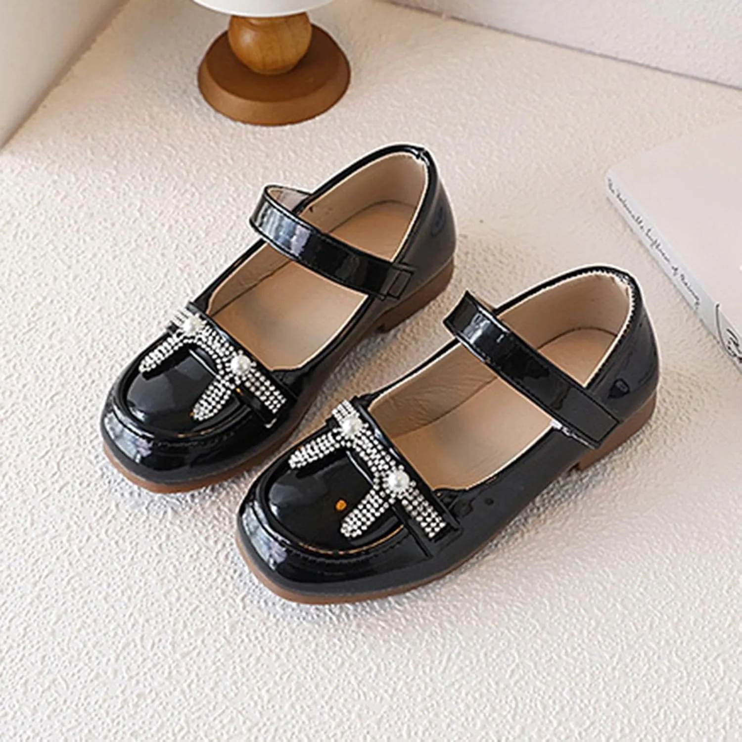 Toddler Girls Sandals French Girls Leather Shoes Spring New Children's Princess Shoes Soft Sole Stylish Performance