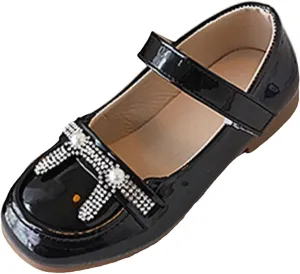 Toddler Girls Sandals French Girls Leather Shoes Spring New Children's Princess Shoes Soft Sole Stylish Performance