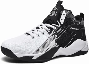 VAXAV Unisex High Top Lightweight Fly-Weaving Running Jogging Sneakers Basketball Shoes for Youth