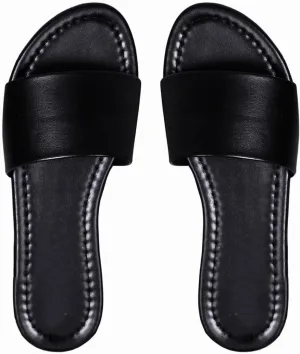 Verdusa Women's Open Toe Flat Sandals Beach Slides Outdoor Shoes