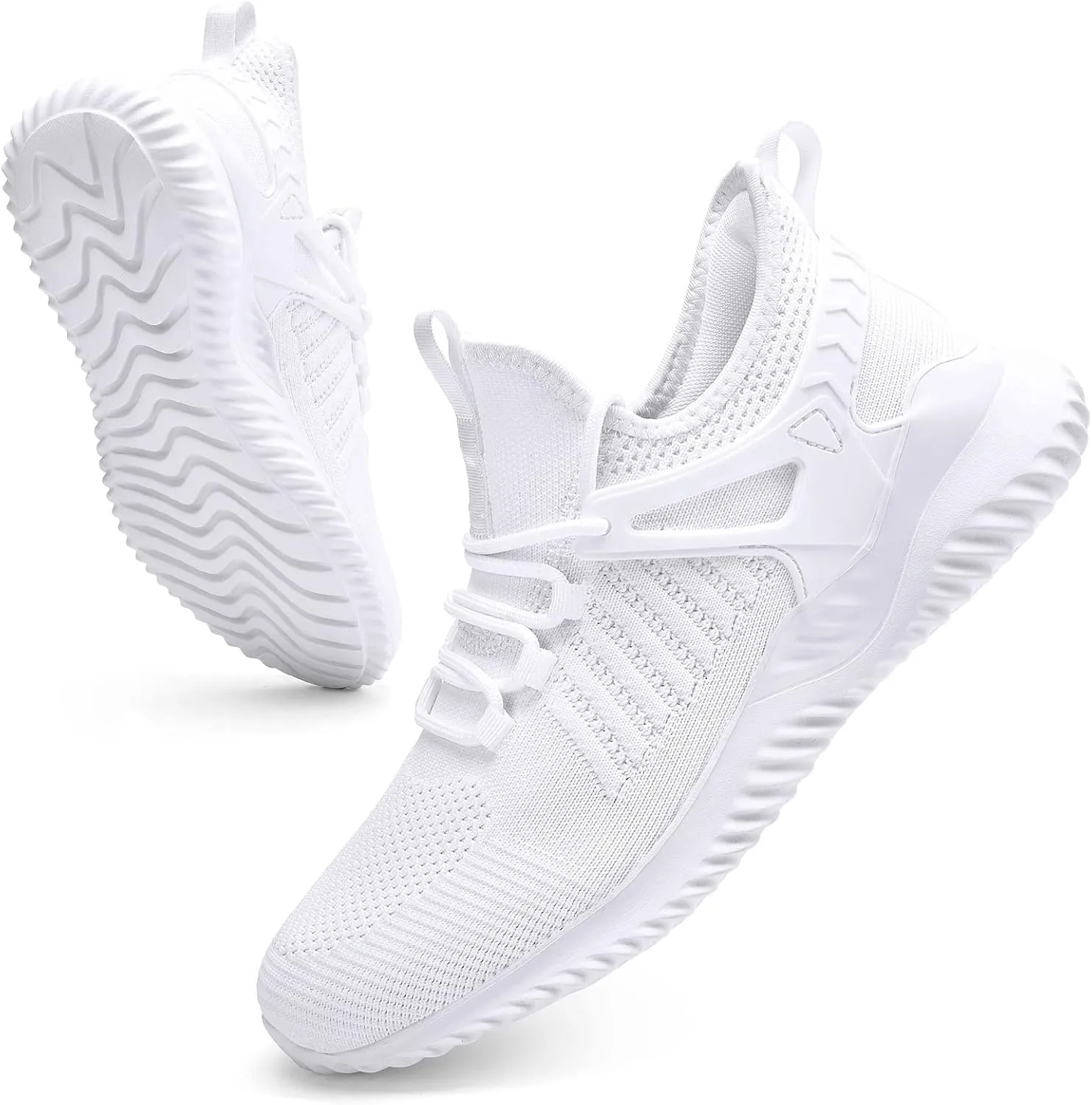 Walking Shoes for Men Sneakers - Slip on Tennis Running Memory Foam Shoes for Athletic Workout Gym Indoor Outdoor Lightweight Breathable Casual Sneakers