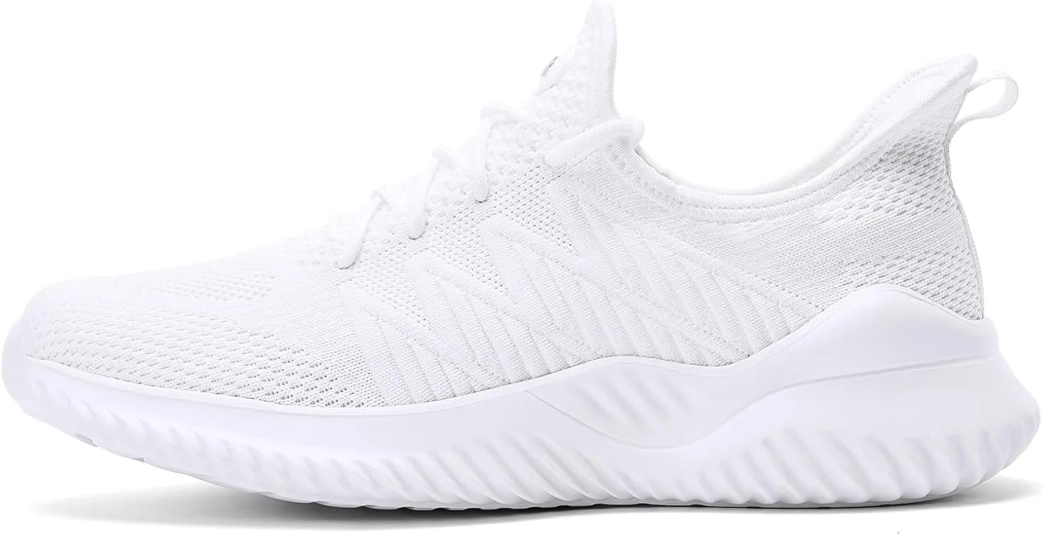 Walking Shoes for Men Sneakers - Slip on Tennis Running Memory Foam Shoes for Athletic Workout Gym Indoor Outdoor Lightweight Breathable Casual Sneakers