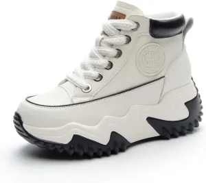 Women's Casual Breathable Platform Sneakers Y2K Comfort Walking Shoes for College Girl Campus
