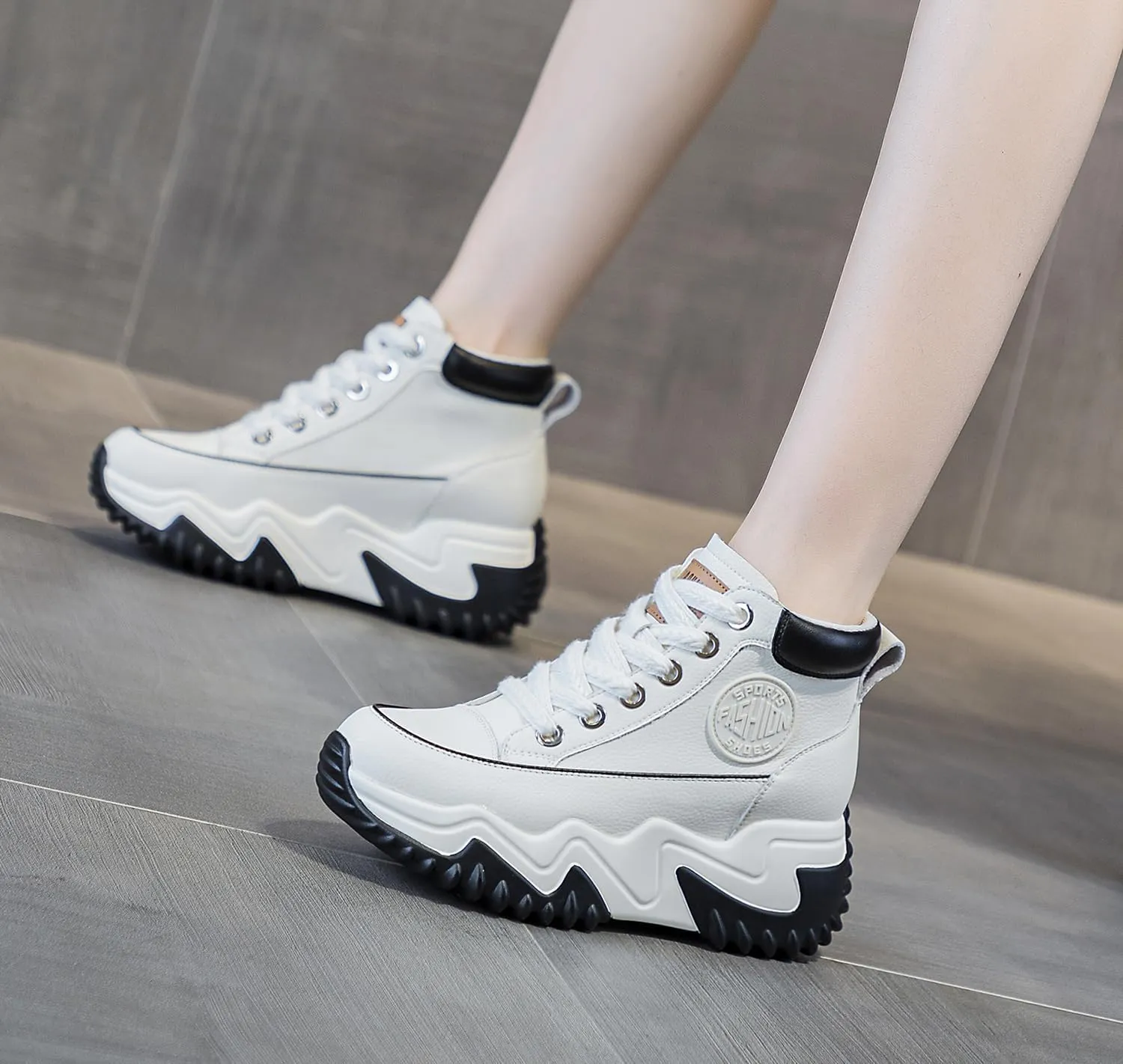 Women's Casual Breathable Platform Sneakers Y2K Comfort Walking Shoes for College Girl Campus