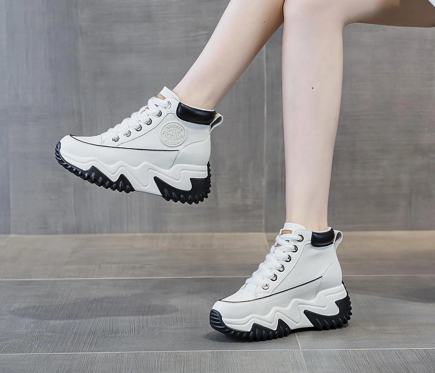 Women's Casual Breathable Platform Sneakers Y2K Comfort Walking Shoes for College Girl Campus
