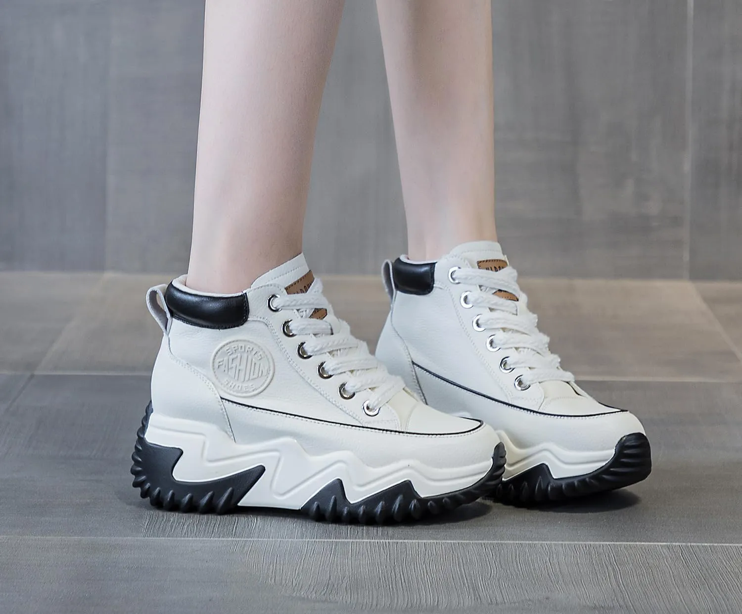 Women's Casual Breathable Platform Sneakers Y2K Comfort Walking Shoes for College Girl Campus