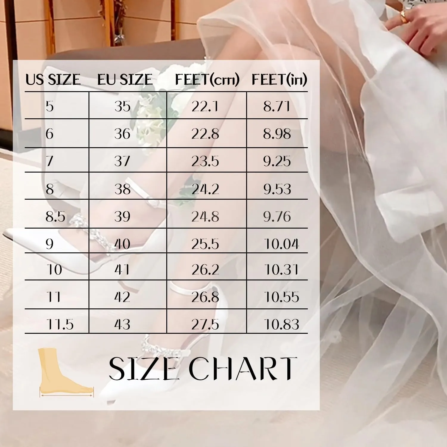Women's Flats Shoes Pumps Pointed Toe Pearl Satin Closed Toe Sandals Heel Classic Party Wedding Dress Ankle Strap Pump Shoes