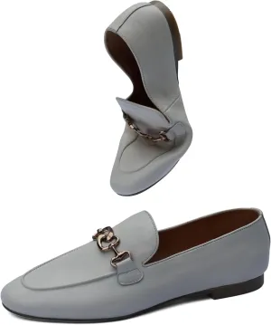 Women's Leather Loafer Shoes Casual Flat Shoes for Women Ladies Coco