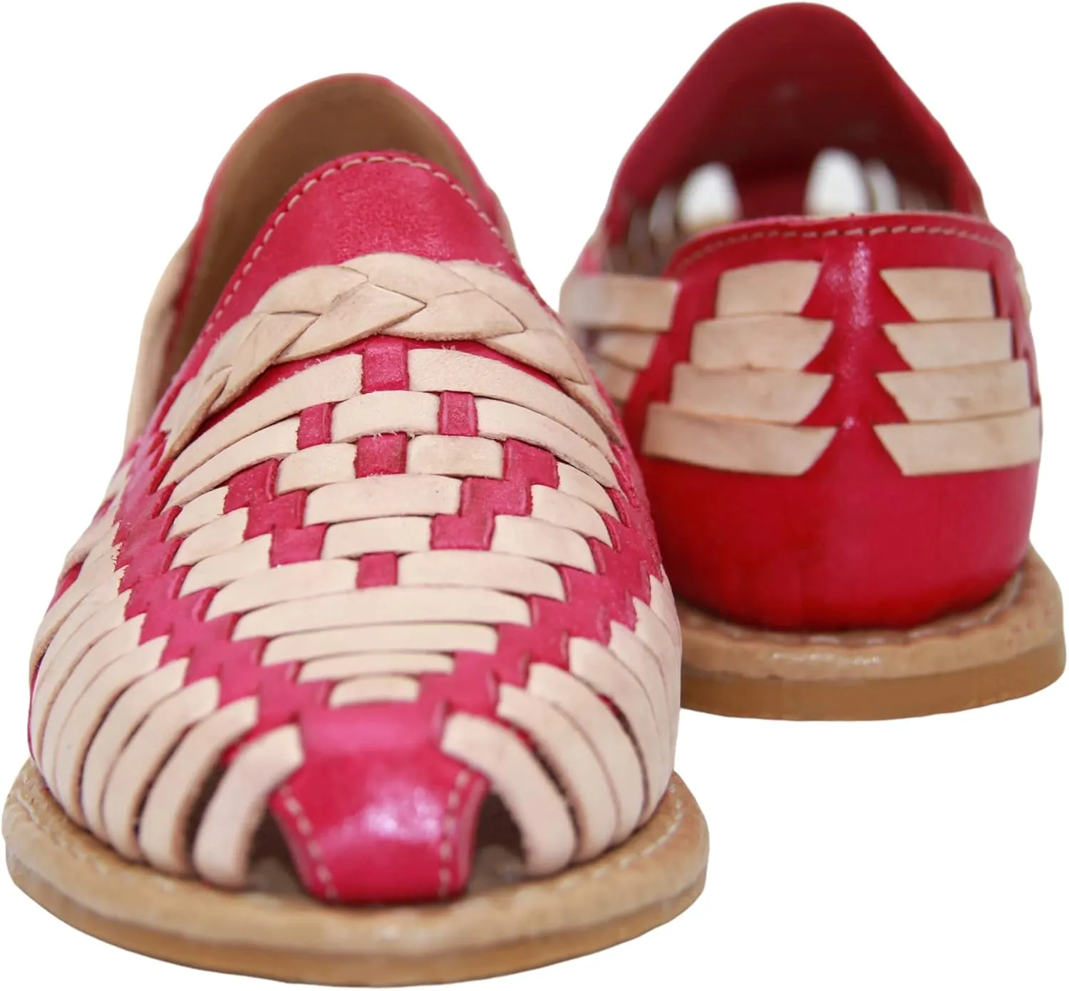 Womens Leather Traditional Huarache Sandal, Hand Woven Authentic Mexican Leather Huarache Sandal