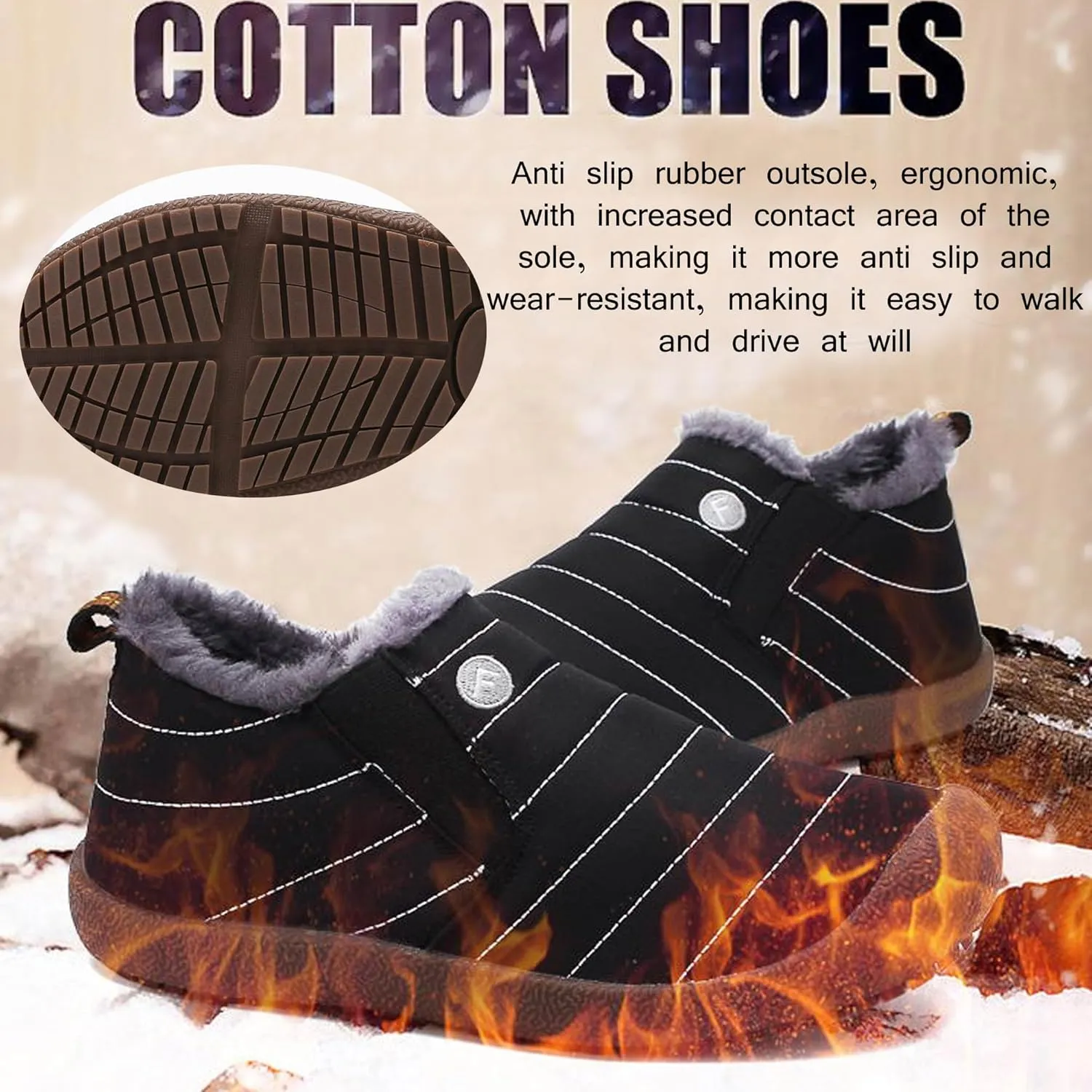 Womens Mens Fuzzy Slippers Lightweight Closed Back House Shoes Slip on for Indoor Outdoor Slip on Fashion Boat Shoes Casual Flat Lightweight Sneakers with Rubber Soles