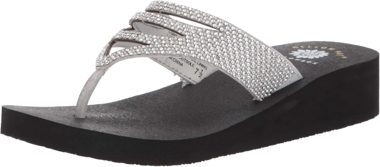 Yellow Box Women's Connie Wedge Sandal, Medium